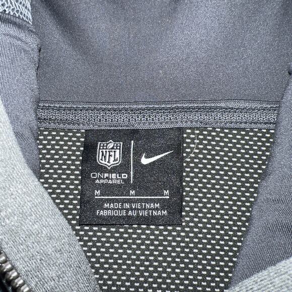 Chicago Bears Nike Sideline Showout S/S Gray Full Zip Hoodie Jacket Men's Med - Picture 4 of 12